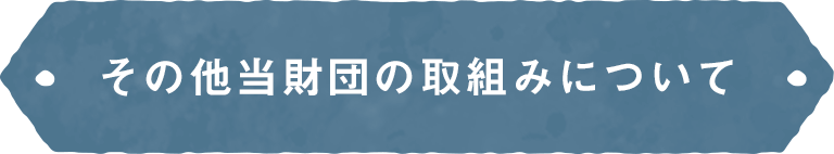 その他当財団の取組みについて